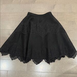 NWOT Elegant Black Lace Skirt